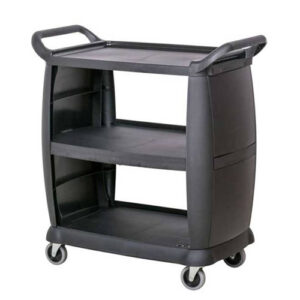 ترولی پلاستیکی سه طبقه ۲ طرف باز